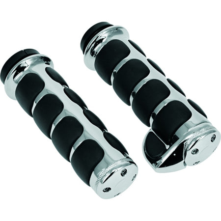 Kuryakyn Grips W/throttle Premium ISO CH