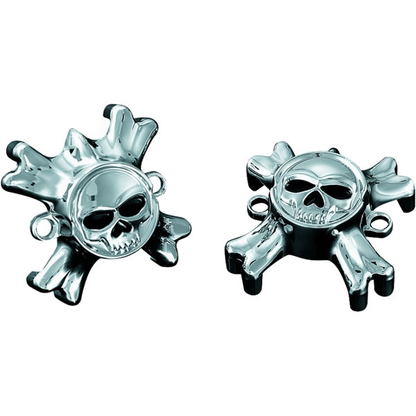Kuryakyn Grip Emblem W/throttle Boss CH