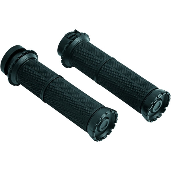 Kuryakyn Grip Dual Cable Riot SAT BK