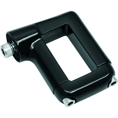 Kuryakyn Mount Licence Plate Clamp Side BK