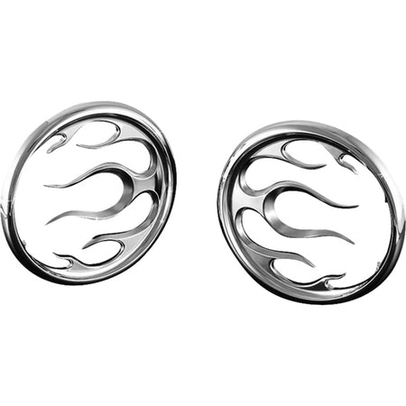 Kuryakyn Speaker Grill Flame CH