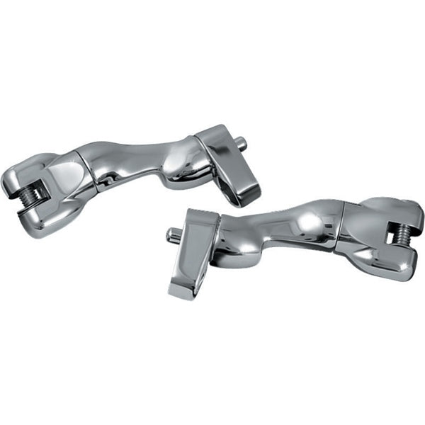 Kuryakyn Footpeg Mount Passenger ADJ Chrm