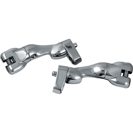 Kuryakyn Footpeg Mount Passenger ADJ Chrm