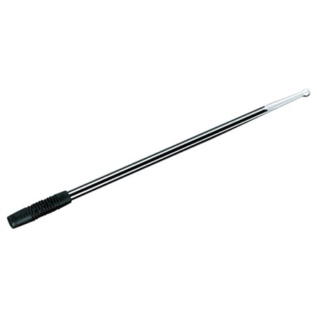 Kuryakyn Antenna Billet Round/grooved BK