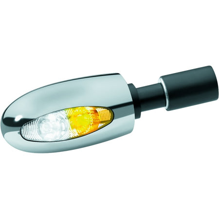 Kuryakyn Turn Signal BAR END Wh/amb Chrm