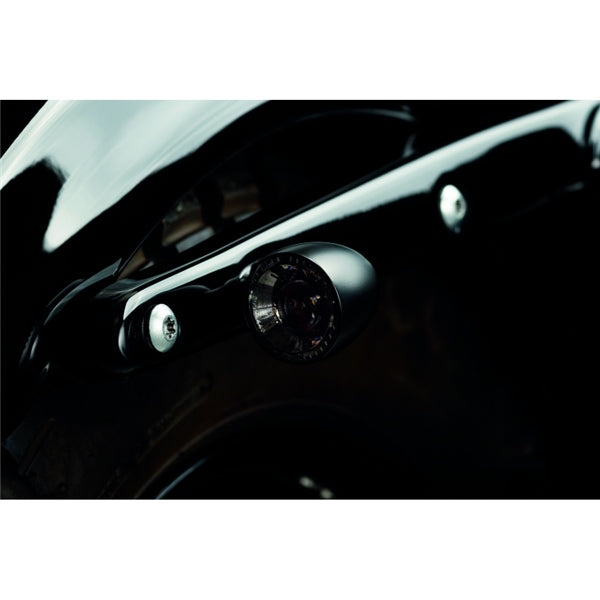 Kuryakyn Tail Light Bullet 1000 LED Wh/amb BK
