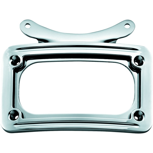 Kuryakyn License Plate Frame Curved Chrm