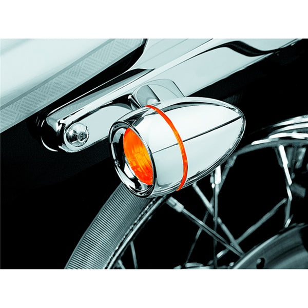 Kuryakyn Bezel Turn Signal W/amb Lens Chrm