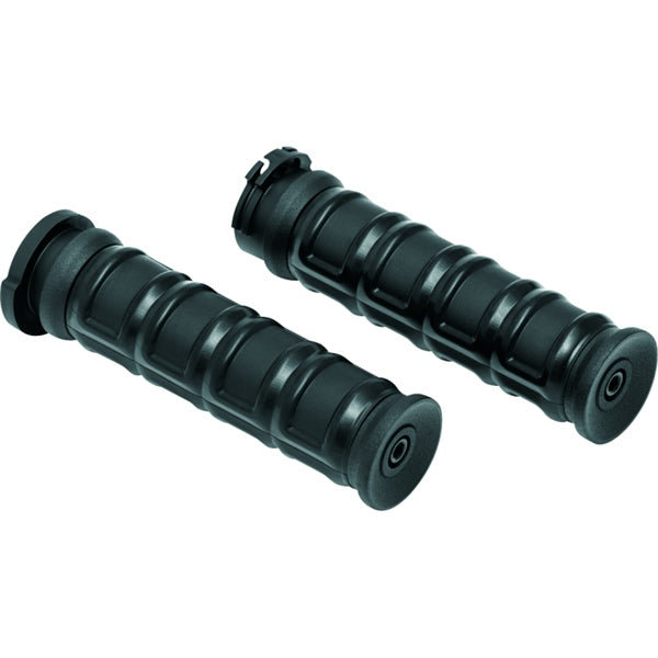 Kuryakyn Grips Dillinger Dual Cable Satin BK