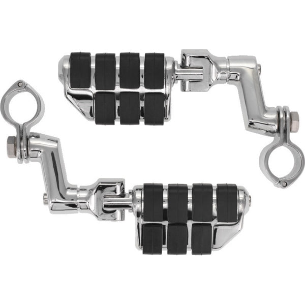 Kuryakyn Footpeg ISO Offset W/1-1/4" Clamp Chrm