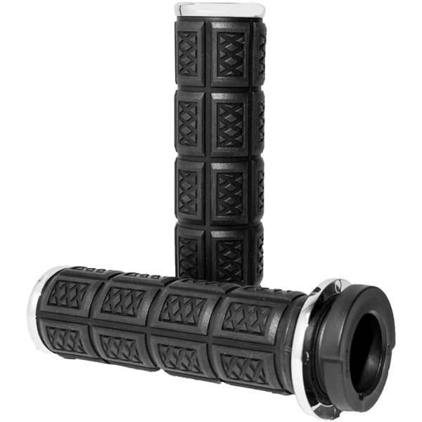 Kuryakyn Grips Enygma Throttle-by-wire Chrm
