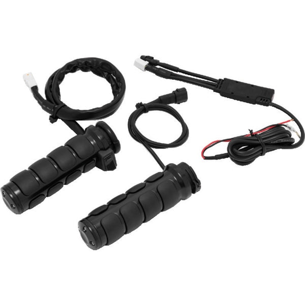 Kuryakyn Heated Grips ISO Dual Cable Gloss BK