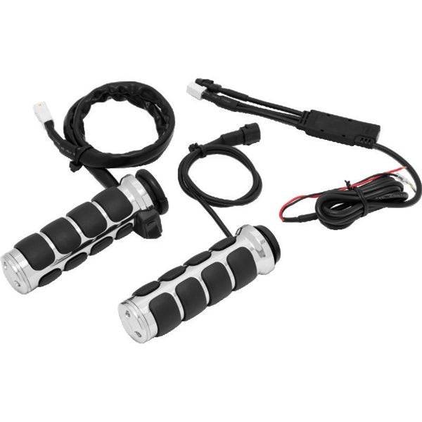 Kuryakyn Heated Grips ISO Throttle-by-wire Chrm
