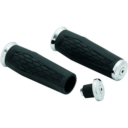 Kuryakyn Grips HEX 1" Univ Chrm