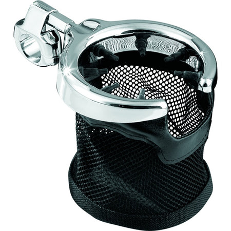 Kuryakyn Drink Holder BAR 1" W/mesh Basket Chrm