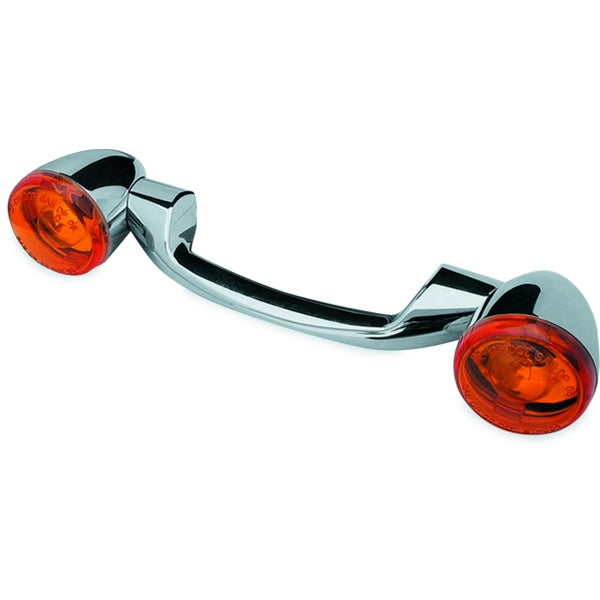 Biker's Choice Turn Signal BAR KIT CH W/amber Lens