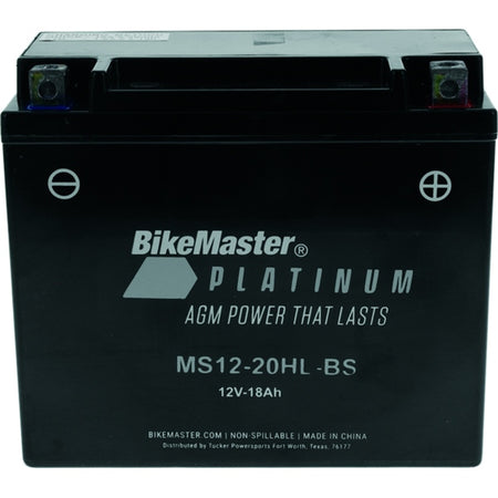 BikeMaster MS12-20HL-BS AGM Battery