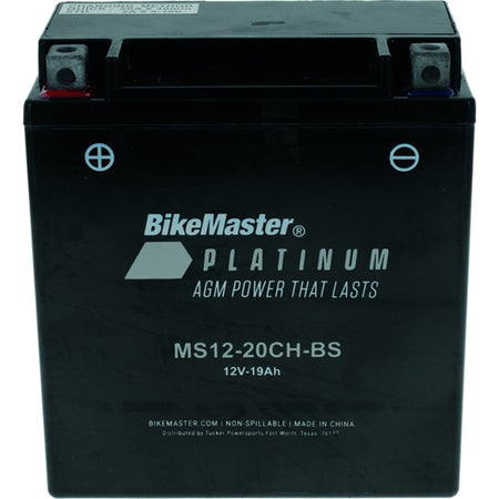 BikeMaster MS12-20CH-BS AGM Battery