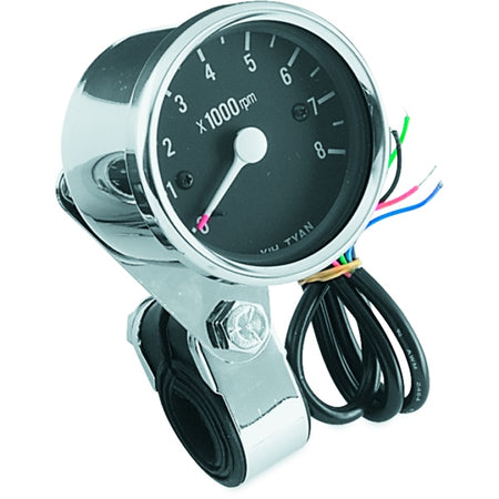 Biker's Choice Tachometer 8000RPM 2 1/2" BK
