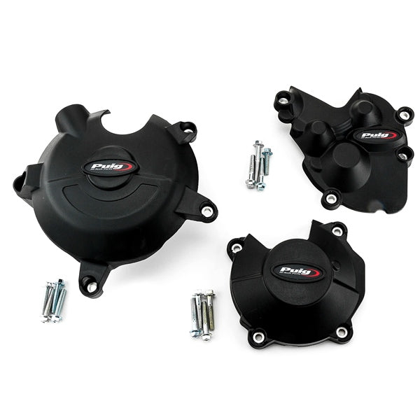 Puig Engine Cover Track Homolo BK Kawa