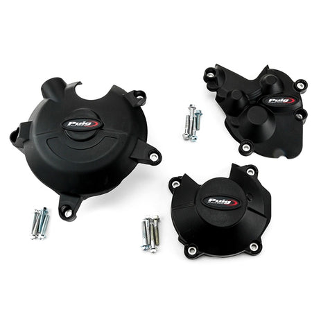 Puig Engine Cover Track Homolo BK Kawa