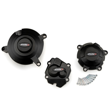 Puig Engine Cover Track Homolo BK Kawa