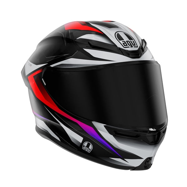 AGV Helm K6 S Hyperlayer MAT Bk/gy/rd