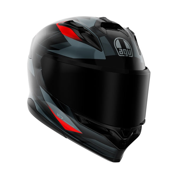 AGV Helm K7 Shockvolt MAT Bk/gy/rd