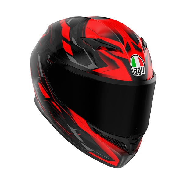 AGV Helm K3 Techplate Bk/gy/rd