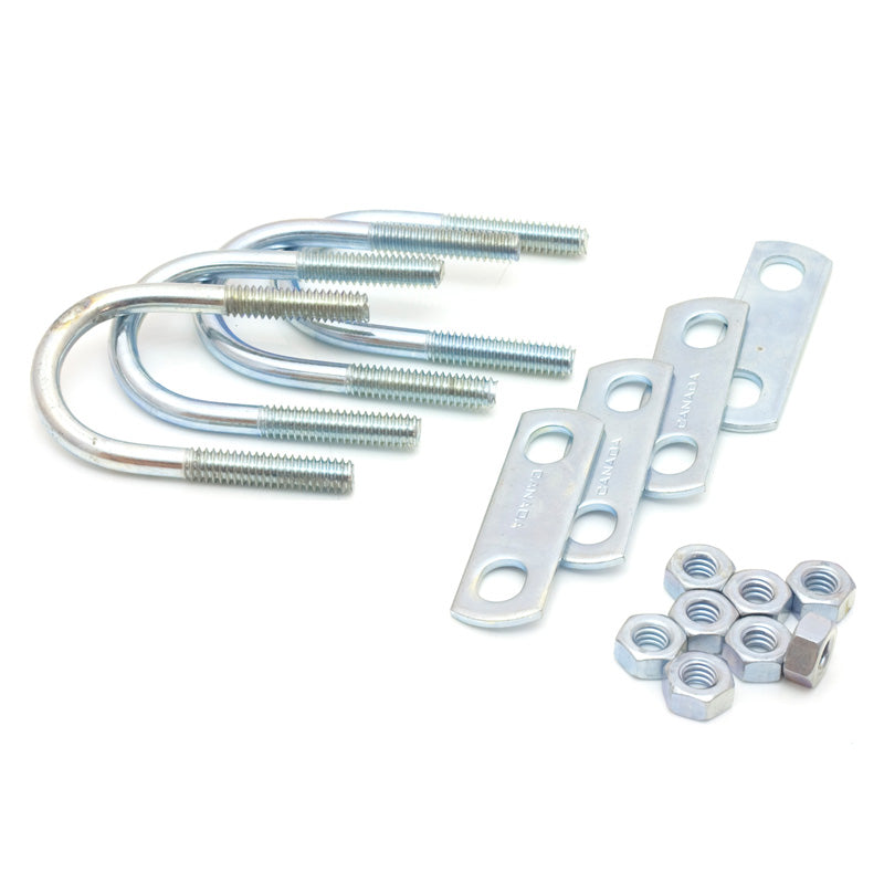 Eureka U-BOLT - PLATE - NUTS 16 PCS TOTAL