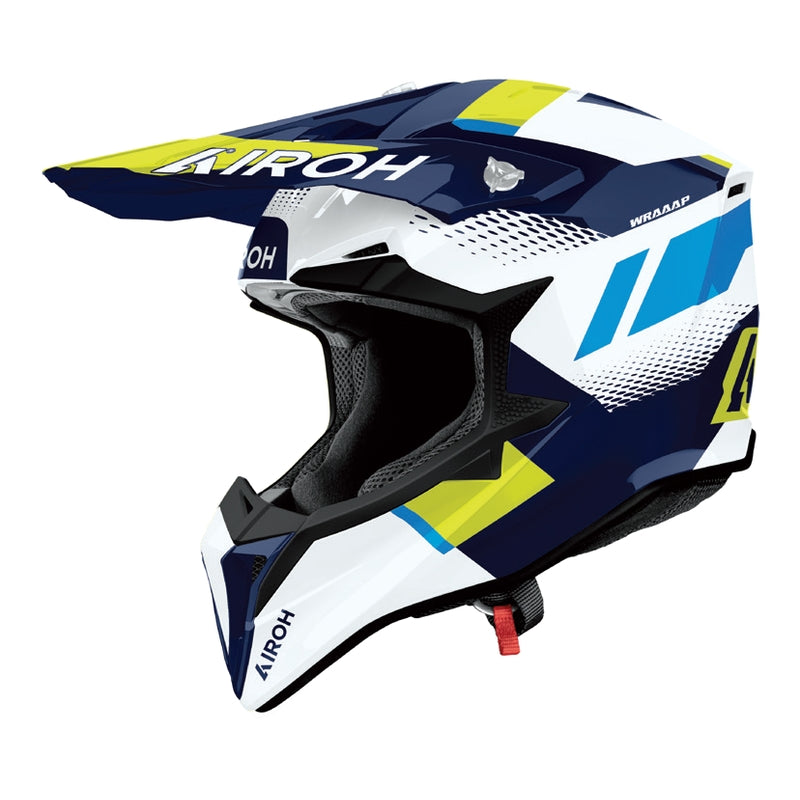 Airoh Airoh Wraaap Vision Helmet | Yellow/Blue Gloss | 2XS