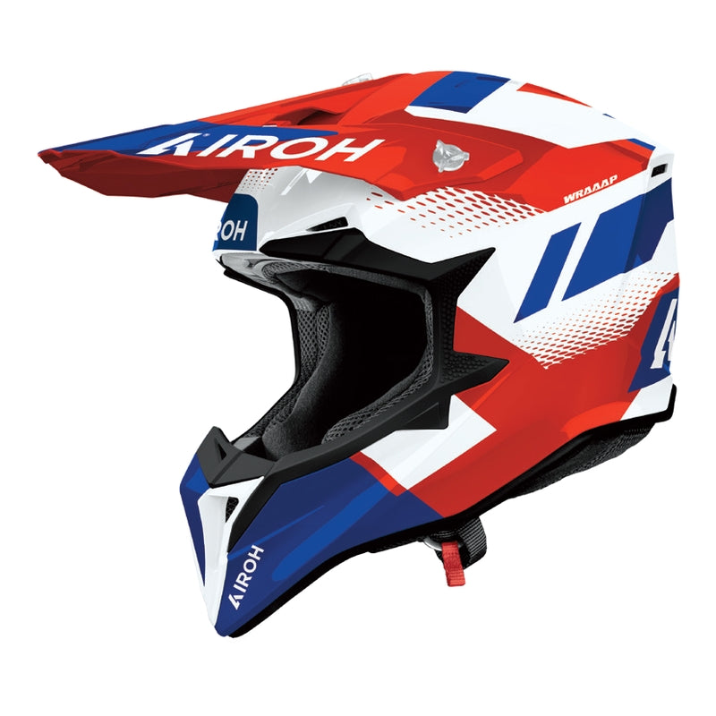 Airoh Airoh Wraaap Vision Helmet | Red/Blue Gloss | 2XS